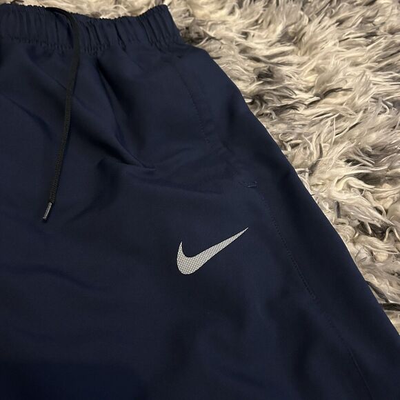 Nike Men’s Navy Blue Jesus Christ Cross Track Pants Size Medium M Sweatpants - Picture 4 of 9